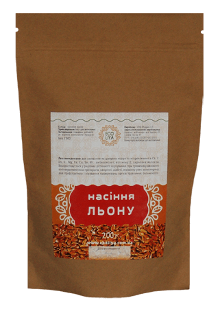 Семена льна, 200г Эколия 
Семена льна, 200г Эколия