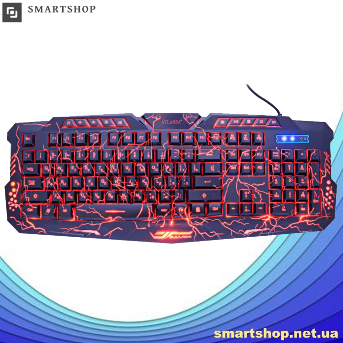 Игровая клавиатура с подсветкой молния Atlanfa M200L - Проводная клавиатура Razer с тремя режимами подсветки!!, Черный
Игровая клавиатура с подсветкой молния Atlanfa M200L - Проводная клавиатура Razer с тремя режимами подсветки!!, Черный