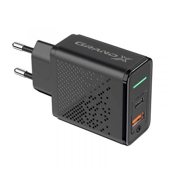 Сетевое зарядное устройство Grand-X Quick Charge 3.0 (1хUSB, 1хTypeC, 18W) Black (CH-880) (код 1108210)
Сетевое зарядное устройство Grand-X Quick Charge 3.0 (1хUSB, 1хTypeC, 18W) Black (CH-880) (код 1108210)