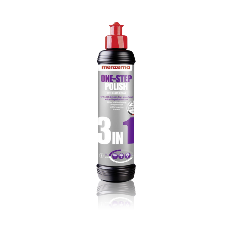 Универсальная полировальная паста Menzerna One-Step Polish 3 in 1 Cut, Gloss & Wax, 250 мл
Универсальная полировальная паста Menzerna One-Step Polish 3 in 1 Cut, Gloss & Wax, 250 мл