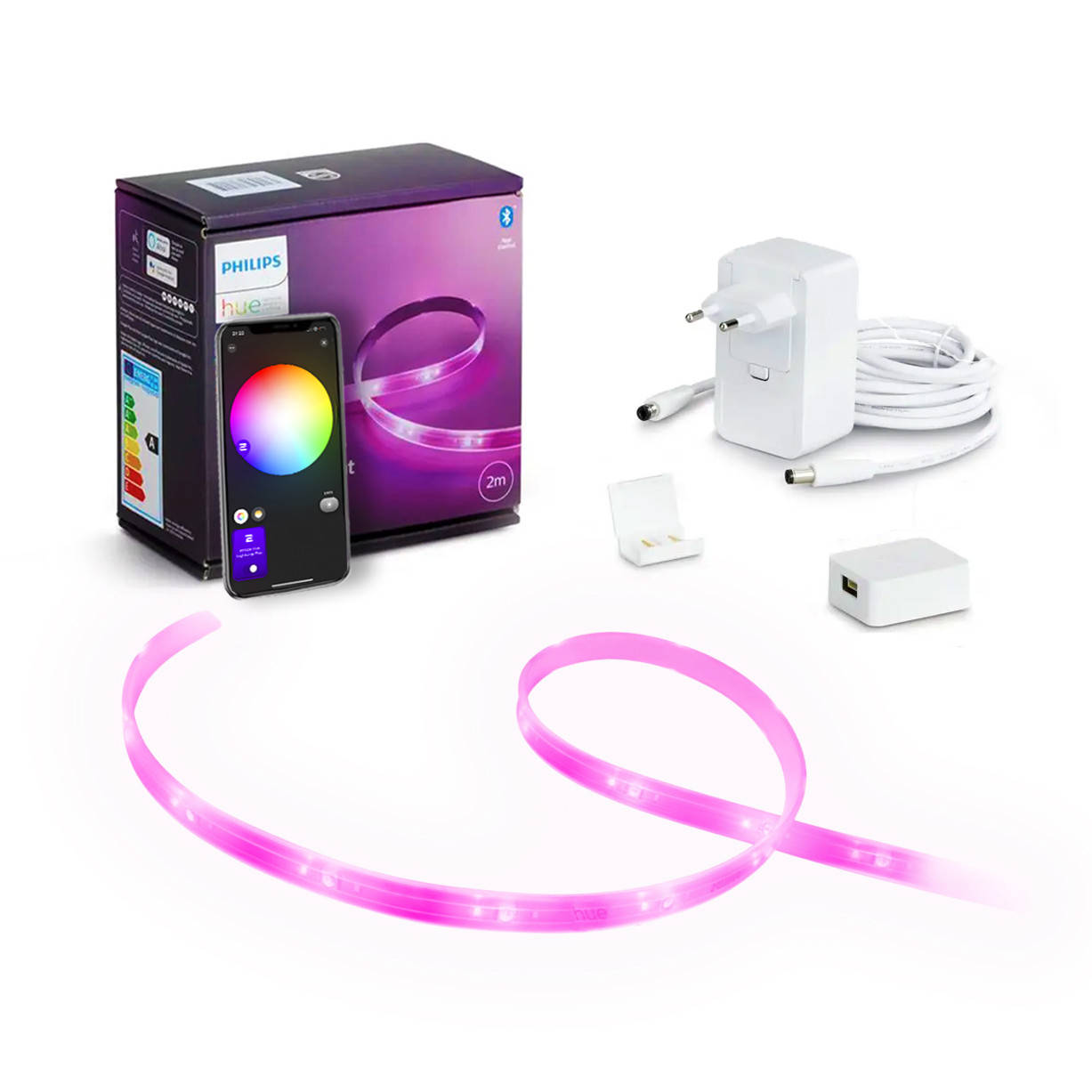 Умная светодиодная LED лента 2 метра Philips Hue Lightstrip Plus V4 Color, базовый комплект, Bluetooth HomeKit
Умная светодиодная LED лента 2 метра Philips Hue Lightstrip Plus V4 Color, базовый комплект, Bluetooth HomeKit