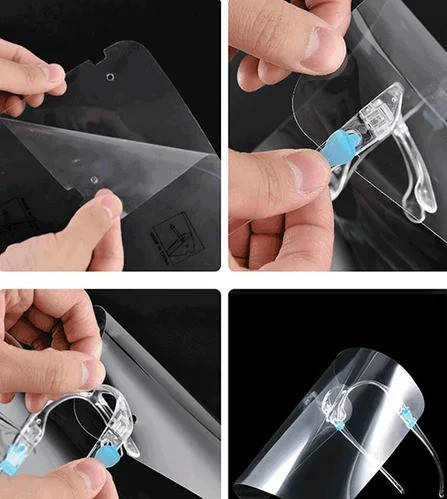 Защитный медицинский экран-маска для лица, Face Shield антивирусный щиток (крепление по типу очков), GNt1, Белый
Защитный медицинский экран-маска для лица, Face Shield антивирусный щиток (крепление по типу очков), GNt1, Белый