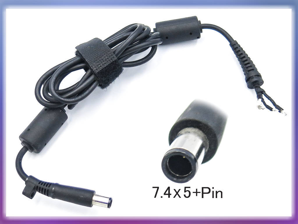 DC кабель (7.4*5.0+Pin) для HP, Dell (120W, 135W, 150W, 180W) 3- провода! От блока питания к ноутбуку.
DC кабель (7.4*5.0+Pin) для HP, Dell (120W, 135W, 150W, 180W) 3- провода! От блока питания к ноутбуку.