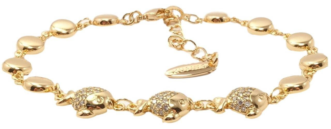 Браслет Xuping Позолота 18K "Декоративное плетение с рыбками" размер с доп.цепочкой 19-22,5см
Браслет Xuping Позолота 18K "Декоративное плетение с рыбками" размер с доп.цепочкой 19-22,5см