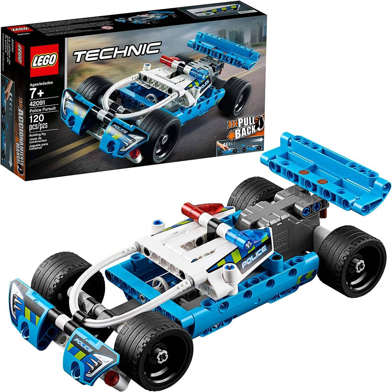 Конструктор Лего техник машина полицейская погоня 42091 LEGO Technic Police, Голубой
Конструктор Лего техник машина полицейская погоня 42091 LEGO Technic Police, Голубой