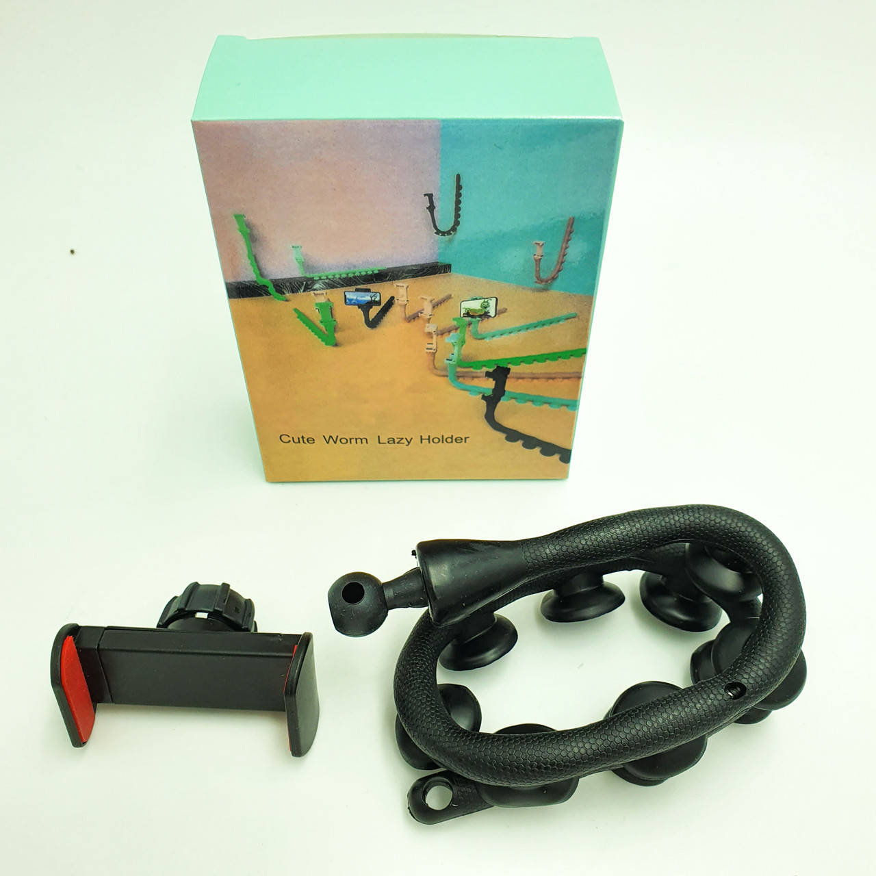 Гибкий держатель для телефона с присосками универсальный UKC Cute Worm Lazy Holder черныйовый, Черный
Гибкий держатель для телефона с присосками универсальный UKC Cute Worm Lazy Holder черныйовый, Черный