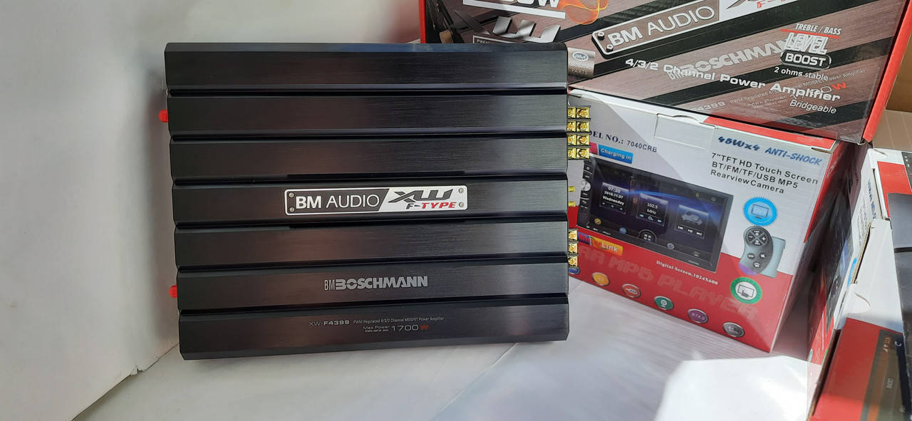 Усилитель звука в машину Boschmann Бошман BM 4-х канальный 1700W XW-F4399 автомобильный под сабвуфер 4 канала
Усилитель звука в машину Boschmann Бошман BM 4-х канальный 1700W XW-F4399 автомобильный под сабвуфер 4 канала