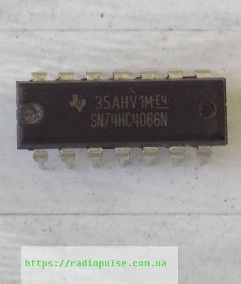 Микросхема 74HC4066N , DIP7 
Микросхема 74HC4066N , DIP7