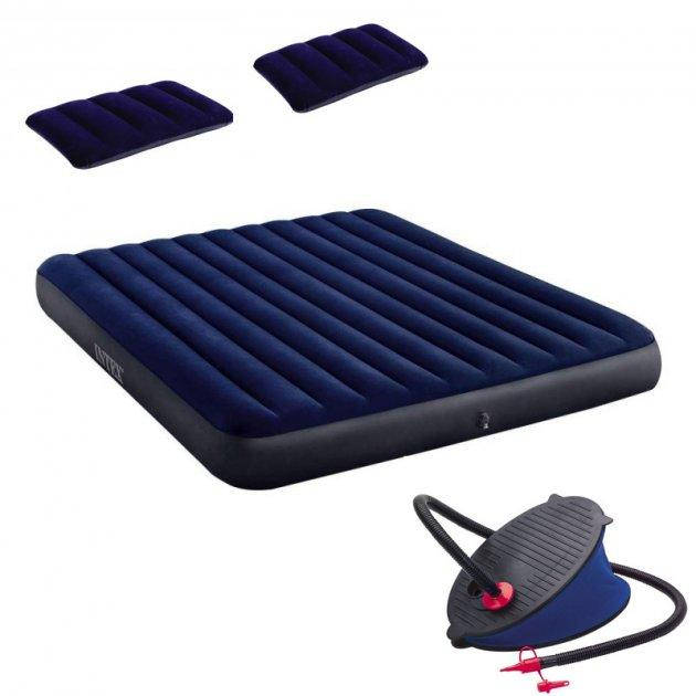 Двуспальный надувной матрас с насосом и подушками Intex 64755-1 Интекс 183 x 203 x 25 см
Двуспальный надувной матрас с насосом и подушками Intex 64755-1 Интекс 183 x 203 x 25 см