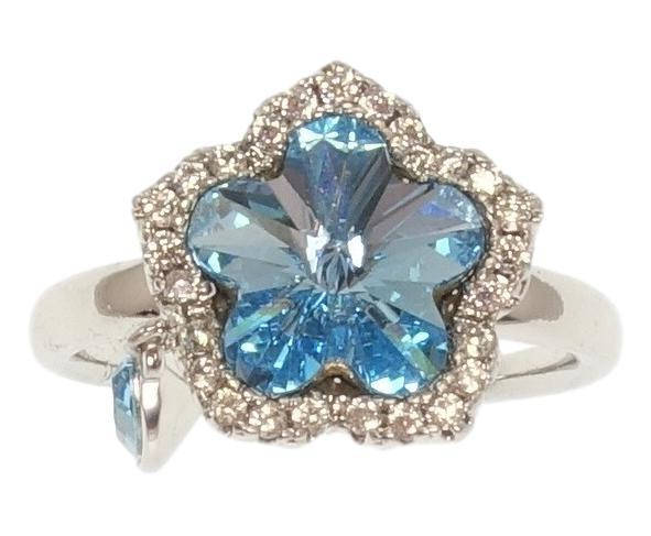 Кольцо Xuping Родий с кр-ми Swarovski "Цветок с кристаллом Aquamarine и цирконием" р.17,17.5,18.5
Кольцо Xuping Родий с кр-ми Swarovski "Цветок с кристаллом Aquamarine и цирконием" р.17,17.5,18.5