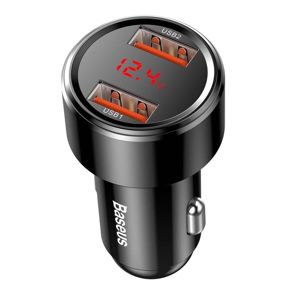 Автомобильное зарядное устройство Baseus Magic Series Dual USB QC with digital display 2USB QC3.0 6A Black, Черный
Автомобильное зарядное устройство Baseus Magic Series Dual USB QC with digital display 2USB QC3.0 6A Black, Черный