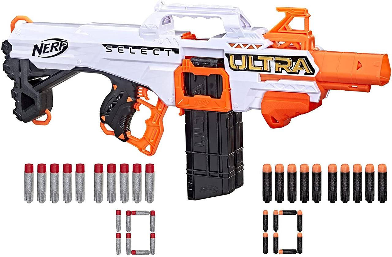 Бластер Нёрф Ультра Селект Моторизированный, Оружие Nerf Ultra Select Fully Motorized Blaster, Hasbro Оригинал
Бластер Нёрф Ультра Селект Моторизированный, Оружие Nerf Ultra Select Fully Motorized Blaster, Hasbro Оригинал