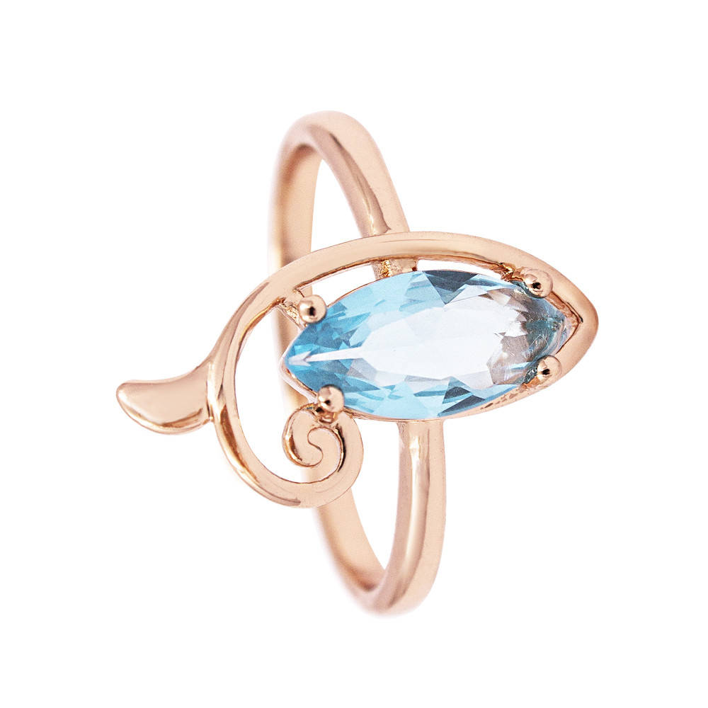 Кольцо позолота "Узкий камень в завитке" (медицинское золото)
Кольцо позолота "Узкий камень в завитке" (медицинское золото)