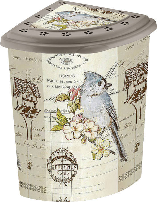 Корзина для белья угловая ELIF Plastic с рисунком Птицы (40*53*55 см) 48 л. Е-338, Разные цвета
Корзина для белья угловая ELIF Plastic с рисунком Птицы (40*53*55 см) 48 л. Е-338, Разные цвета