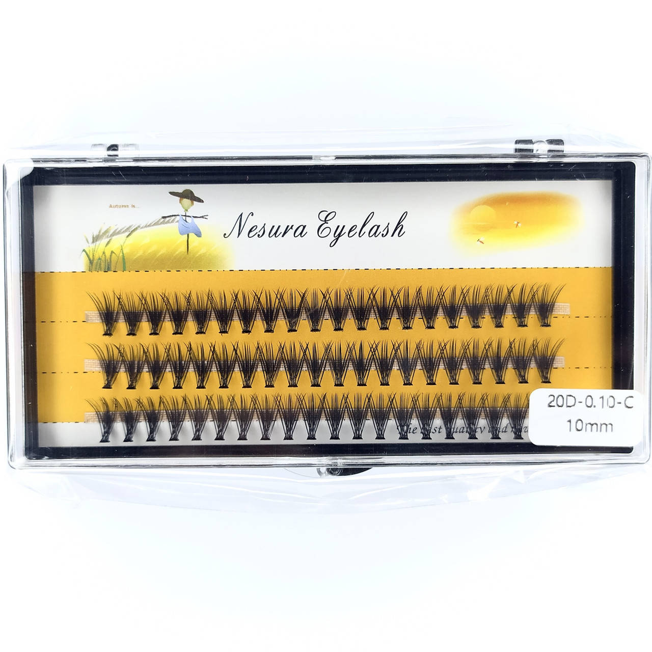 Ресницы Nesura Eyelash 20D, 10 мм, изгиб C, 0,10, 60 пучков Несура пучковые ресницы пучками, Черный
Ресницы Nesura Eyelash 20D, 10 мм, изгиб C, 0,10, 60 пучков Несура пучковые ресницы пучками, Черный