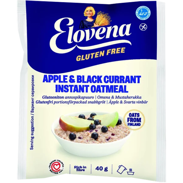 Овсяная каша-минутка без глютена с яблоком и черной смородиной Elovena 40 г (стик)
Овсяная каша-минутка без глютена с яблоком и черной смородиной Elovena 40 г (стик)