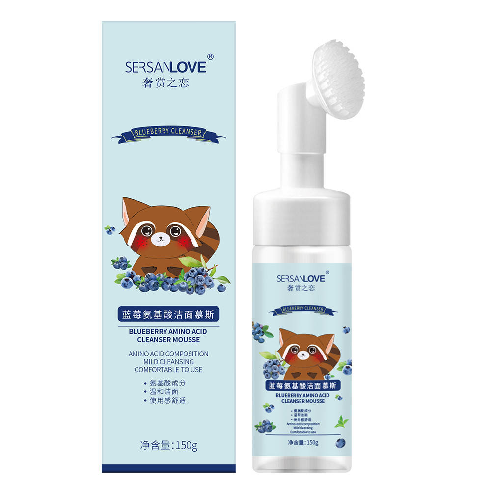 Пенка-мусс с щеточкой для умывания с экстрактом черники Sersanlove Blueberry Amino Acid Cleanser Mousse, 150мл
Пенка-мусс с щеточкой для умывания с экстрактом черники Sersanlove Blueberry Amino Acid Cleanser Mousse, 150мл