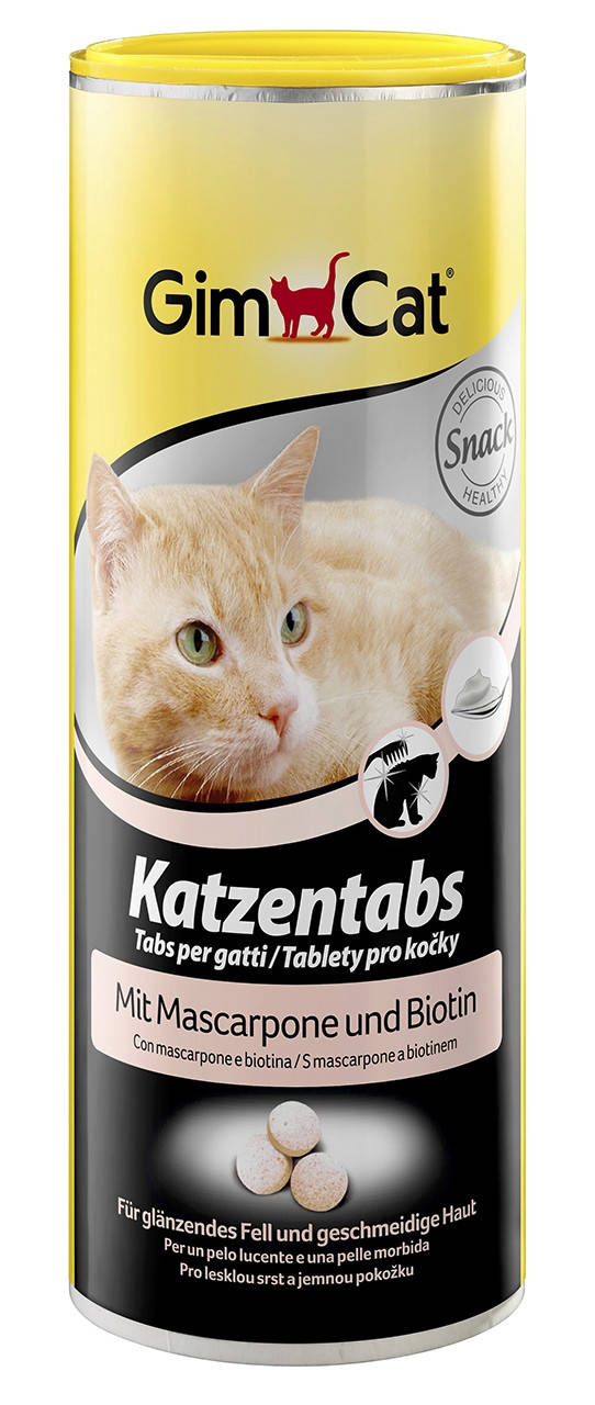 Gimpet Katzentabs витаминки с маскарпоне и большим содержанием биотина для кошек 710шт (408064)
Gimpet Katzentabs витаминки с маскарпоне и большим содержанием биотина для кошек 710шт (408064)