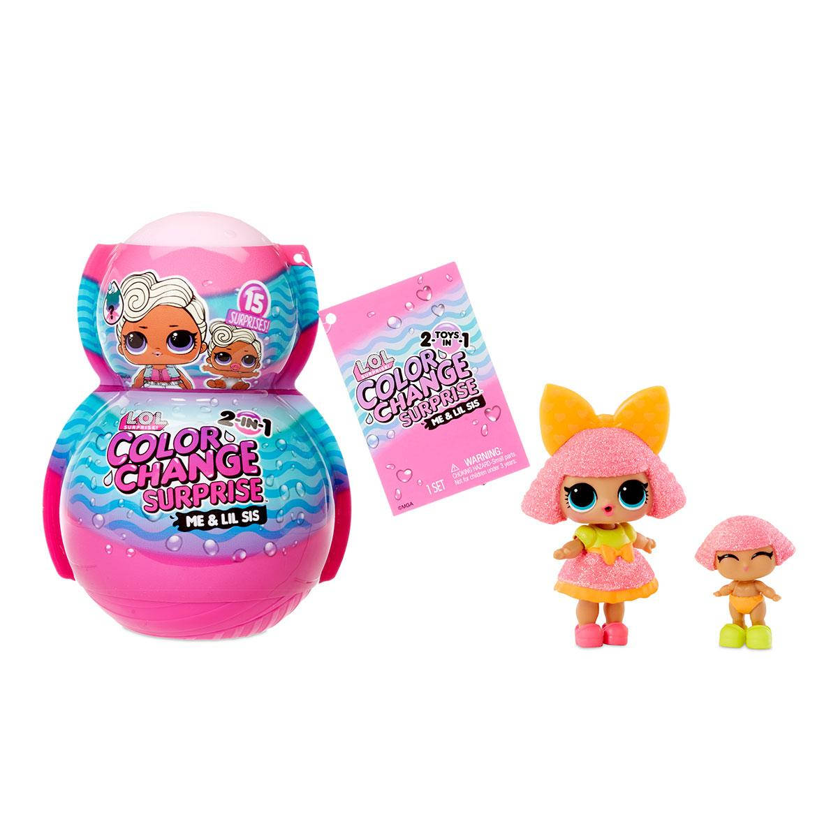 Игровой набор с куклами L.O.L. Surprise! серии "Color change Me&My" 2в1 – крошка и сестричка (в асс., в
Игровой набор с куклами L.O.L. Surprise! серии "Color change Me&My" 2в1 – крошка и сестричка (в асс., в