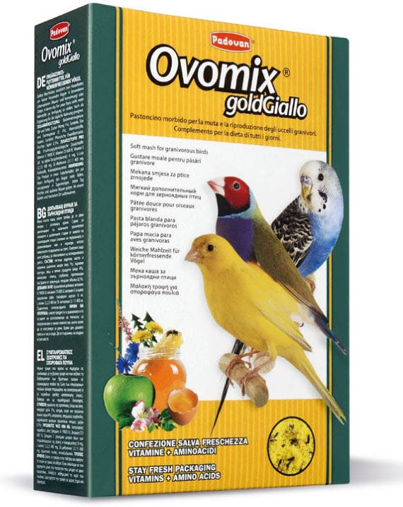 OVOMIX GOLD GIALLO Овомикс Голд Гиалло доп. корм для птенцов и декоративных птиц в период линьки 0.3 кг
OVOMIX GOLD GIALLO Овомикс Голд Гиалло доп. корм для птенцов и декоративных птиц в период линьки 0.3 кг