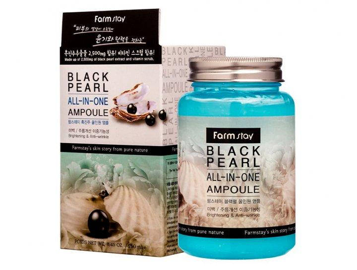 Ампульная сыворотка с экстрактом черного жемчуга FarmStay Black Pearl All-in-one Ampoule, 250 мл
Ампульная сыворотка с экстрактом черного жемчуга FarmStay Black Pearl All-in-one Ampoule, 250 мл