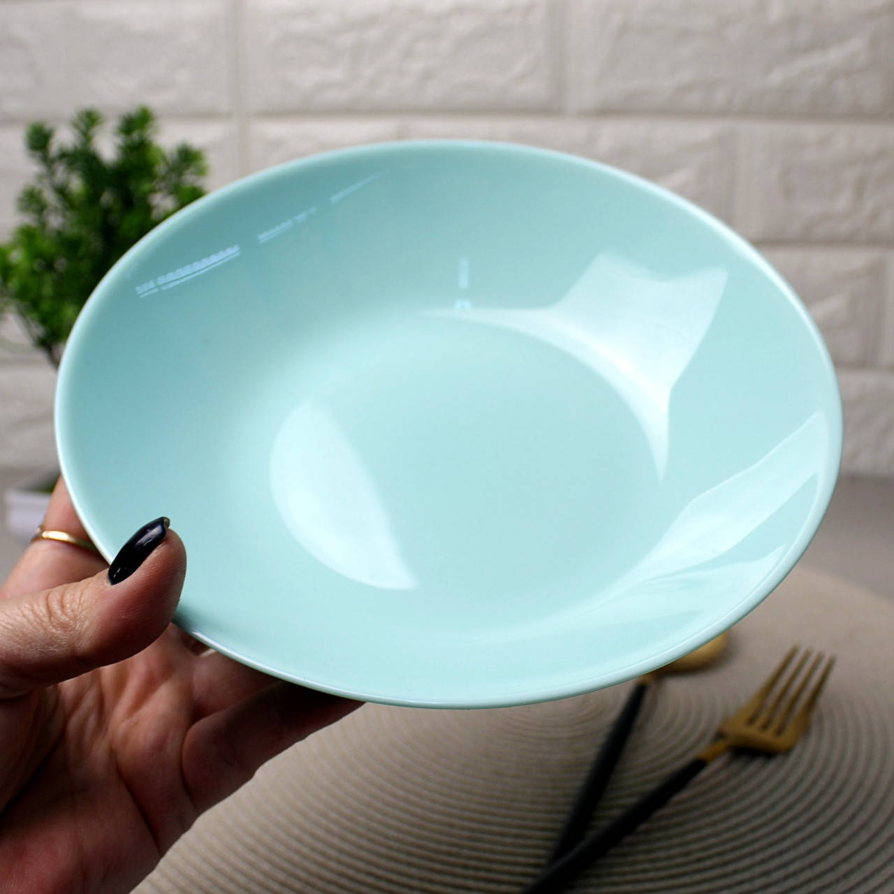 Голубая гладкая тарелка для первых блюд Luminarc Diwali Light Turquoise 200 мм (P2019), Голубой
Голубая гладкая тарелка для первых блюд Luminarc Diwali Light Turquoise 200 мм (P2019), Голубой