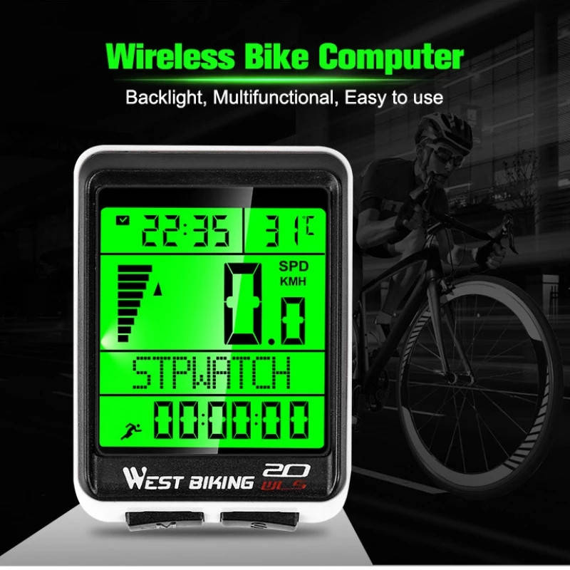 Велокомпьютер West Biking WLS 20, беспроводной, спидометр одометр, термометр, подсветка
Велокомпьютер West Biking WLS 20, беспроводной, спидометр одометр, термометр, подсветка