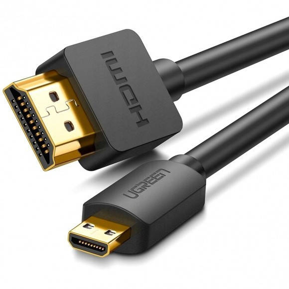 Межкомпонентный кабель Ugreen HD127 microHDMI to HDMI, v 2.0 UltraHD 4K-3D Black, 1 м 30148, Черный
Межкомпонентный кабель Ugreen HD127 microHDMI to HDMI, v 2.0 UltraHD 4K-3D Black, 1 м 30148, Черный