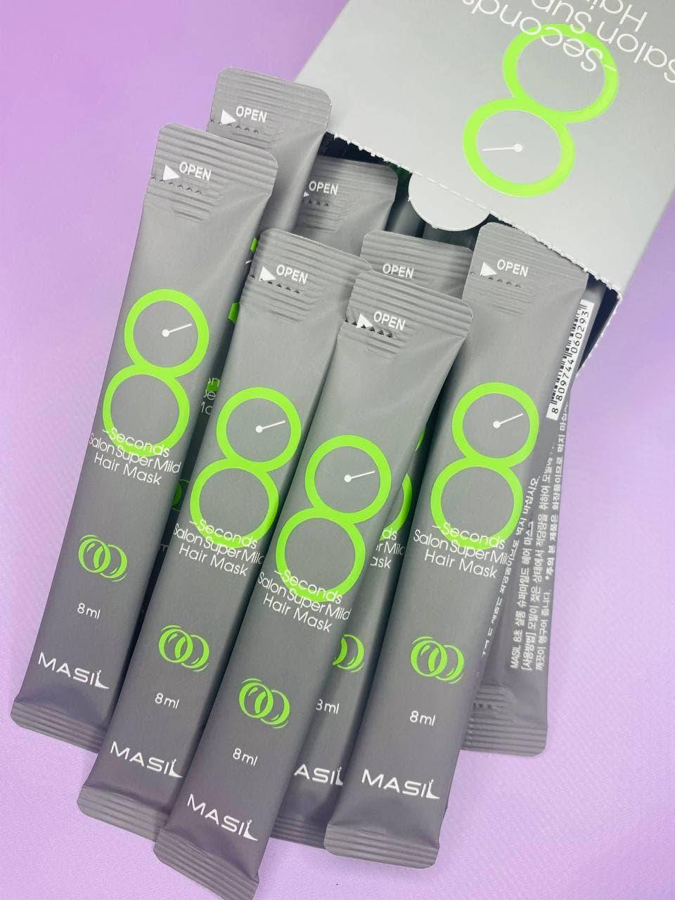 Восстанавливающая маска для ослабленных волос Masil 8 Seconds Salon Super Mild Hair Mask, 8мл
Восстанавливающая маска для ослабленных волос Masil 8 Seconds Salon Super Mild Hair Mask, 8мл