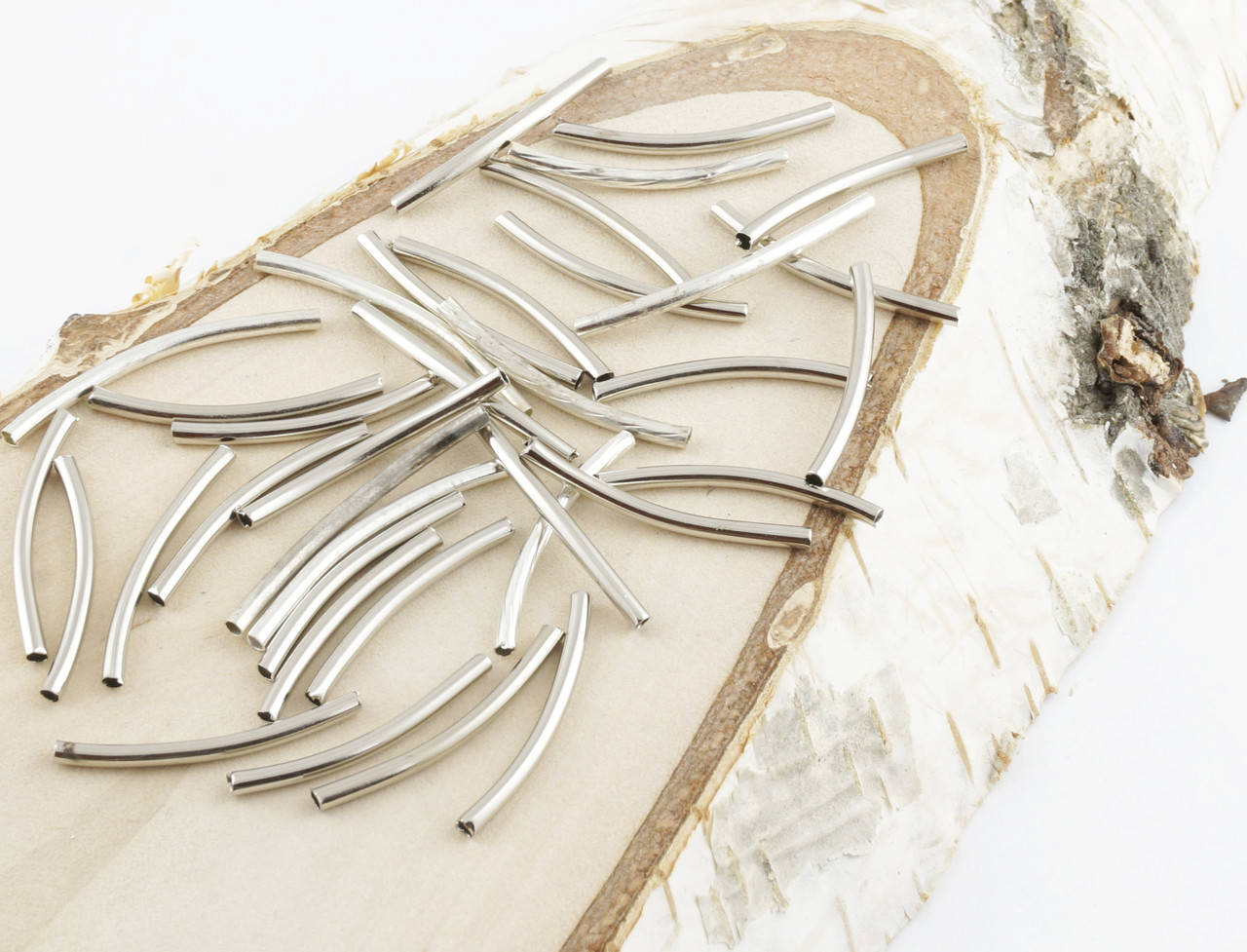 Разделитель трубка серебро 30 мм, металл 10 штук 
Разделитель трубка серебро 30 мм, металл 10 штук