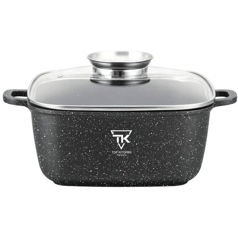 Кастрюля квадратная 4.5 л с мраморным покрытием Top Kitchen TК00055 Черный с белым
Кастрюля квадратная 4.5 л с мраморным покрытием Top Kitchen TК00055 Черный с белым