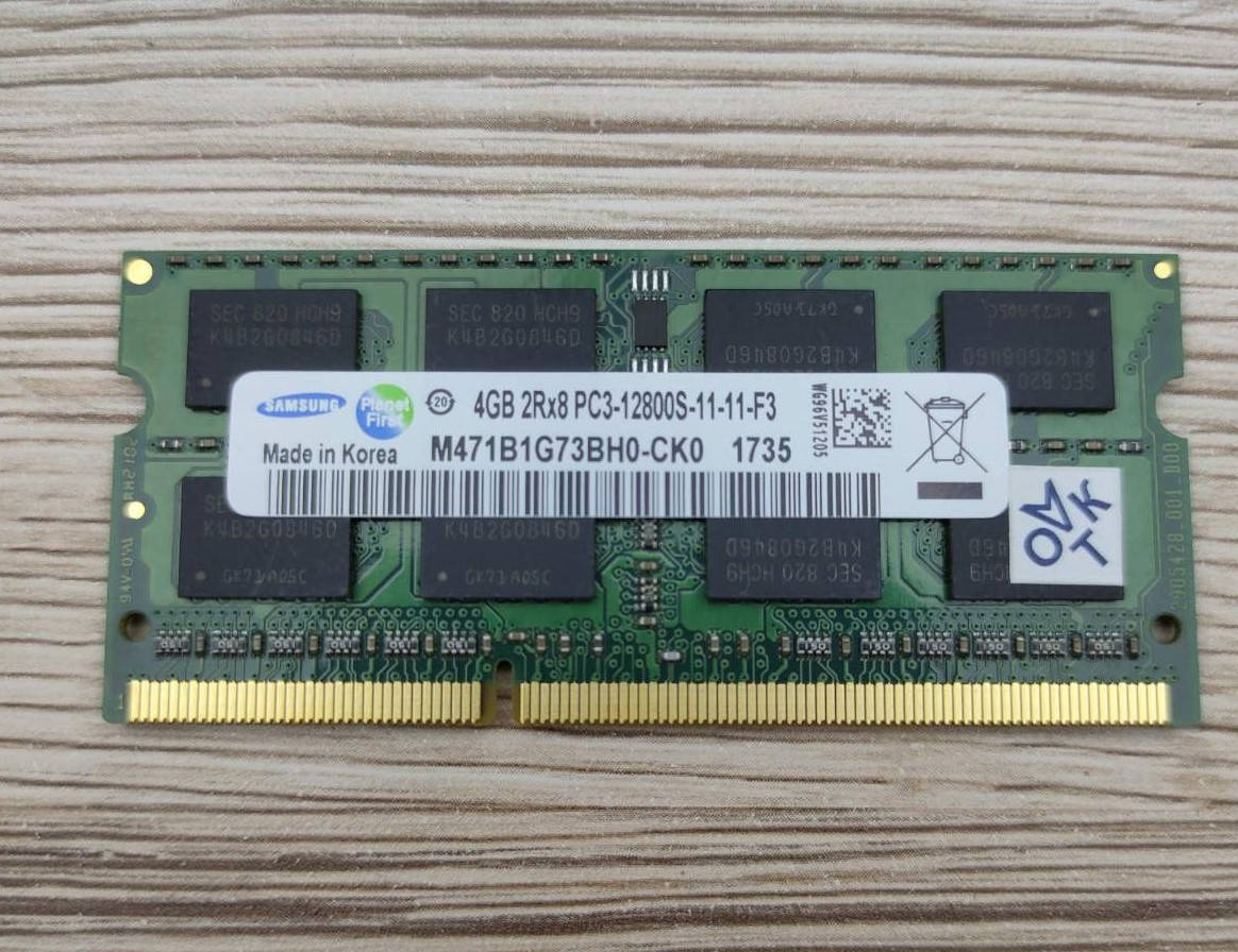 Оперативная память для ноутбука Sodimm DDR3 4GB 1600mhz PC3-12800 (Samsung M471B1G73BH0-CK0 REF)
Оперативная память для ноутбука Sodimm DDR3 4GB 1600mhz PC3-12800 (Samsung M471B1G73BH0-CK0 REF)