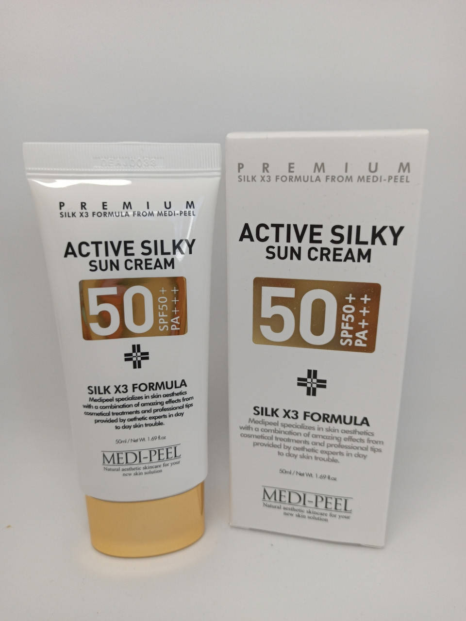 MEDI PEEL ACTIVE SILKY SUN CREAM Солнцезащитный крем