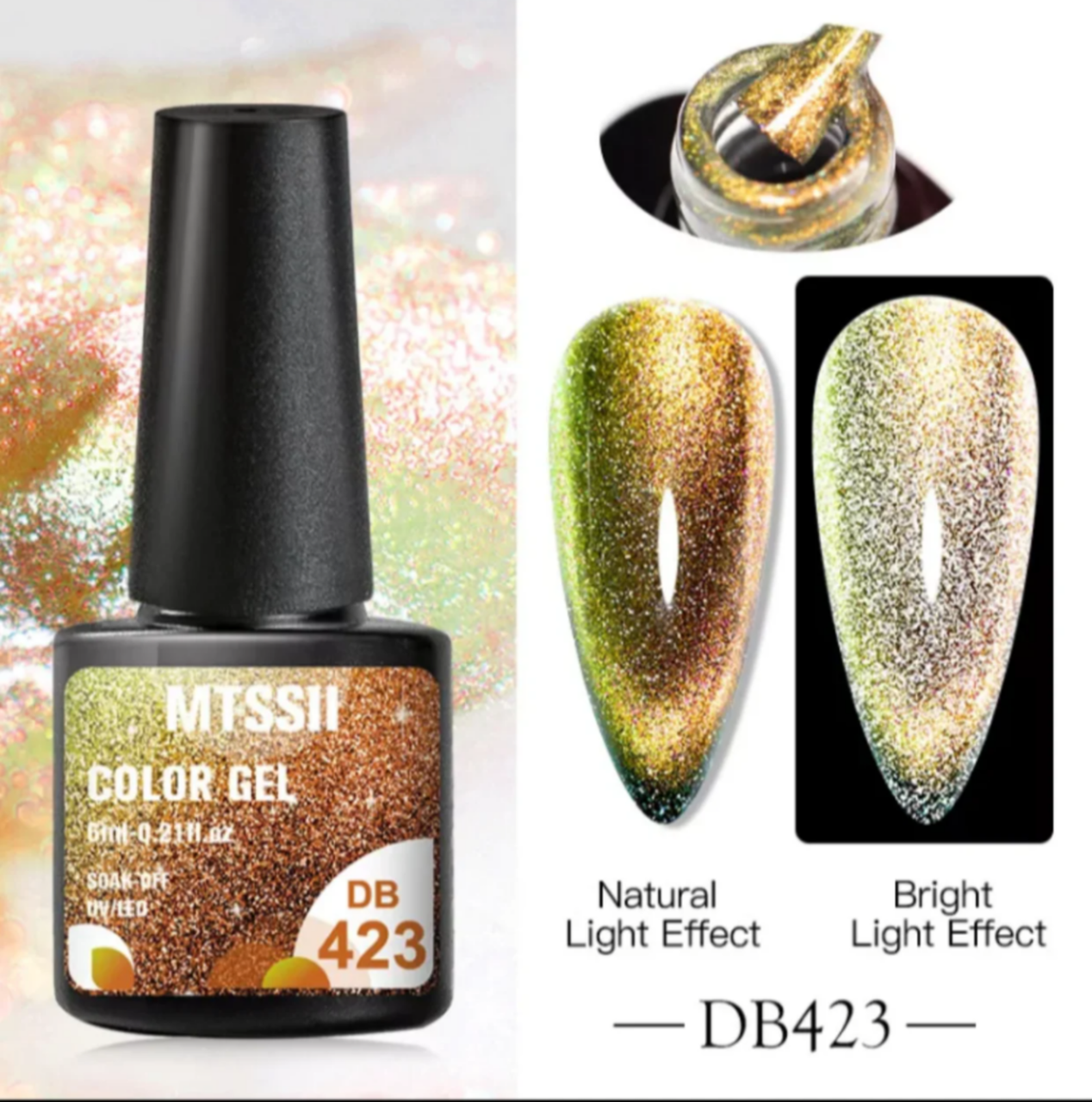 6 мл. Гель-лак 9D MTSSII Светоотражающий "Кошачий глаз Галактики" магнитный для УФ лампы 9D Маникюр
6 мл. Гель-лак 9D MTSSII Светоотражающий "Кошачий глаз Галактики" магнитный для УФ лампы 9D Маникюр