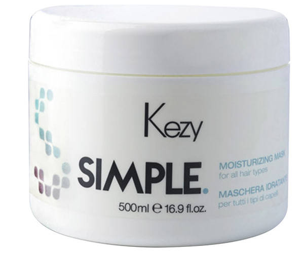 Маска Kezy MOISTURIZING Simple Увлажнение для всех типов волос 500 мл 
Маска Kezy MOISTURIZING Simple Увлажнение для всех типов волос 500 мл
