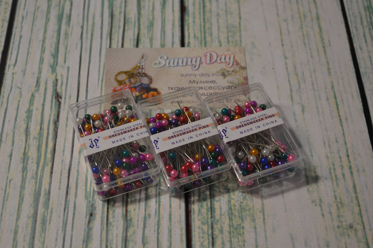 Портновский пин (булавки портновские), цвет - микс
Портновский пин (булавки портновские), цвет - микс