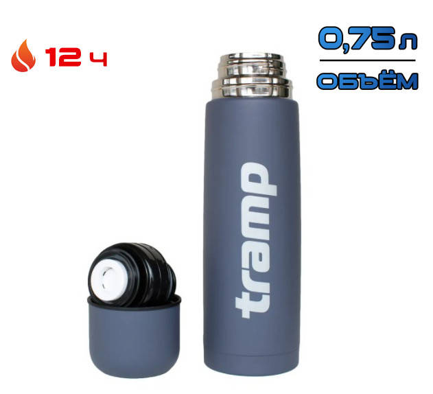 Термос Tramp Basic серый 0,75 л, термос для чая, туристический термос (TRC-112-grey)
Термос Tramp Basic серый 0,75 л, термос для чая, туристический термос (TRC-112-grey)
