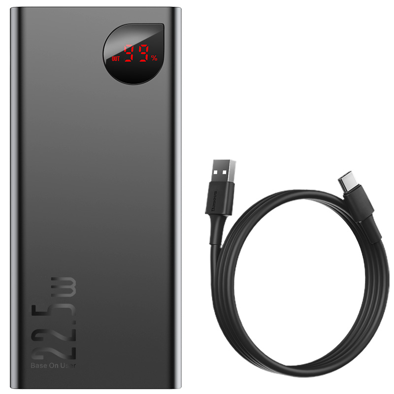 PowerBank павербанк з швидкою зарядкою BASEUS Adaman 30000mAh |2USB/1Type-C/1Micro, PD/QC,5A, 22.5W| Чорний
PowerBank павербанк з швидкою зарядкою BASEUS Adaman 30000mAh |2USB/1Type-C/1Micro, PD/QC,5A, 22.5W| Чорний