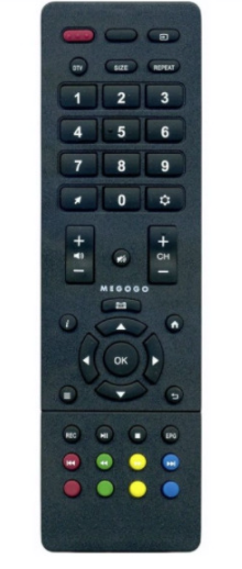 Пульт для телевизора ERGO 55DU6510 MEGOGO, Черный 
Пульт для телевизора ERGO 55DU6510 MEGOGO, Черный