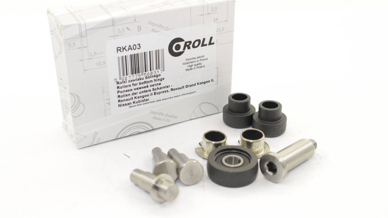 Ролик боковой (сдвижной) двери (низ) на Рено Кенго2 08> ROLL- RKA03
Ролик боковой (сдвижной) двери (низ) на Рено Кенго2 08> ROLL- RKA03