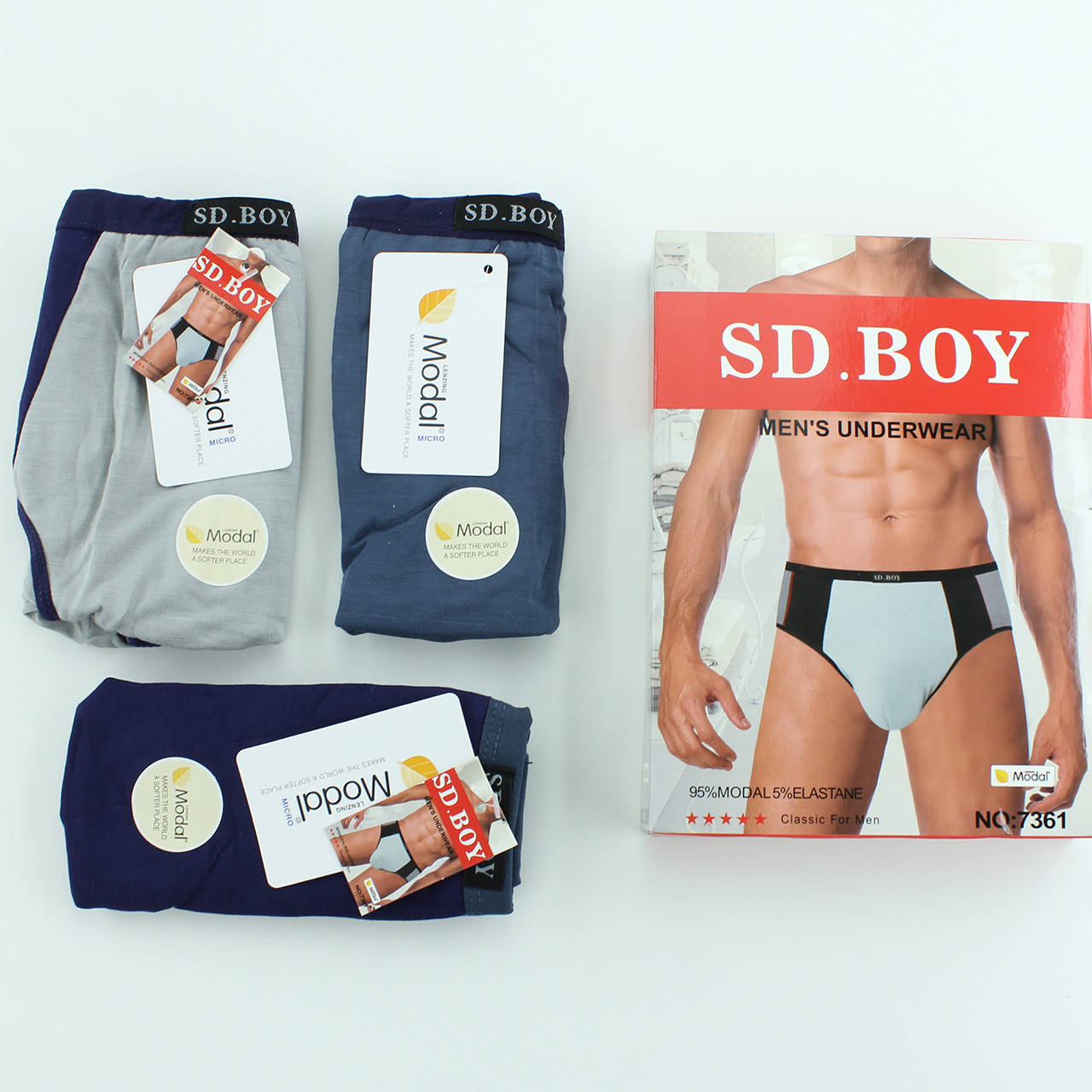 Мужские трусы из модала SD BOY, набор из 3 шт., Синий
Мужские трусы из модала SD BOY, набор из 3 шт., Синий