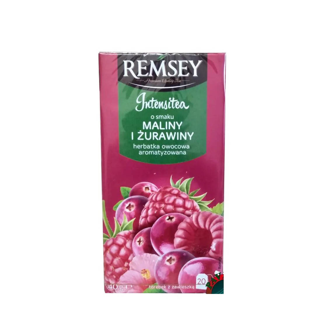 Чай Фруктовый Ремси Малина и Клюква Remsey Intensetea Maliny i Zurawiny 20 пакетиков 40 г Польша
Чай Фруктовый Ремси Малина и Клюква Remsey Intensetea Maliny i Zurawiny 20 пакетиков 40 г Польша