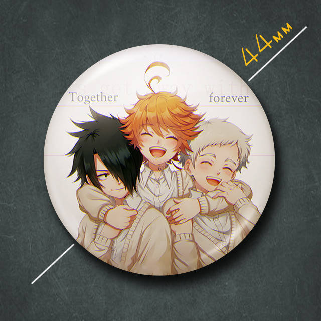 "Эмма, Норман и Рэй (Обещанный Неверленд / Promised Neverland)" значок круглый на булавке Ø44 мм
"Эмма, Норман и Рэй (Обещанный Неверленд / Promised Neverland)" значок круглый на булавке Ø44 мм