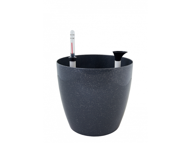 Вазон "Матильда" с поливом 30*27,5см. (тёмно-серый глиттер)
Вазон "Матильда" с поливом 30*27,5см. (тёмно-серый глиттер)