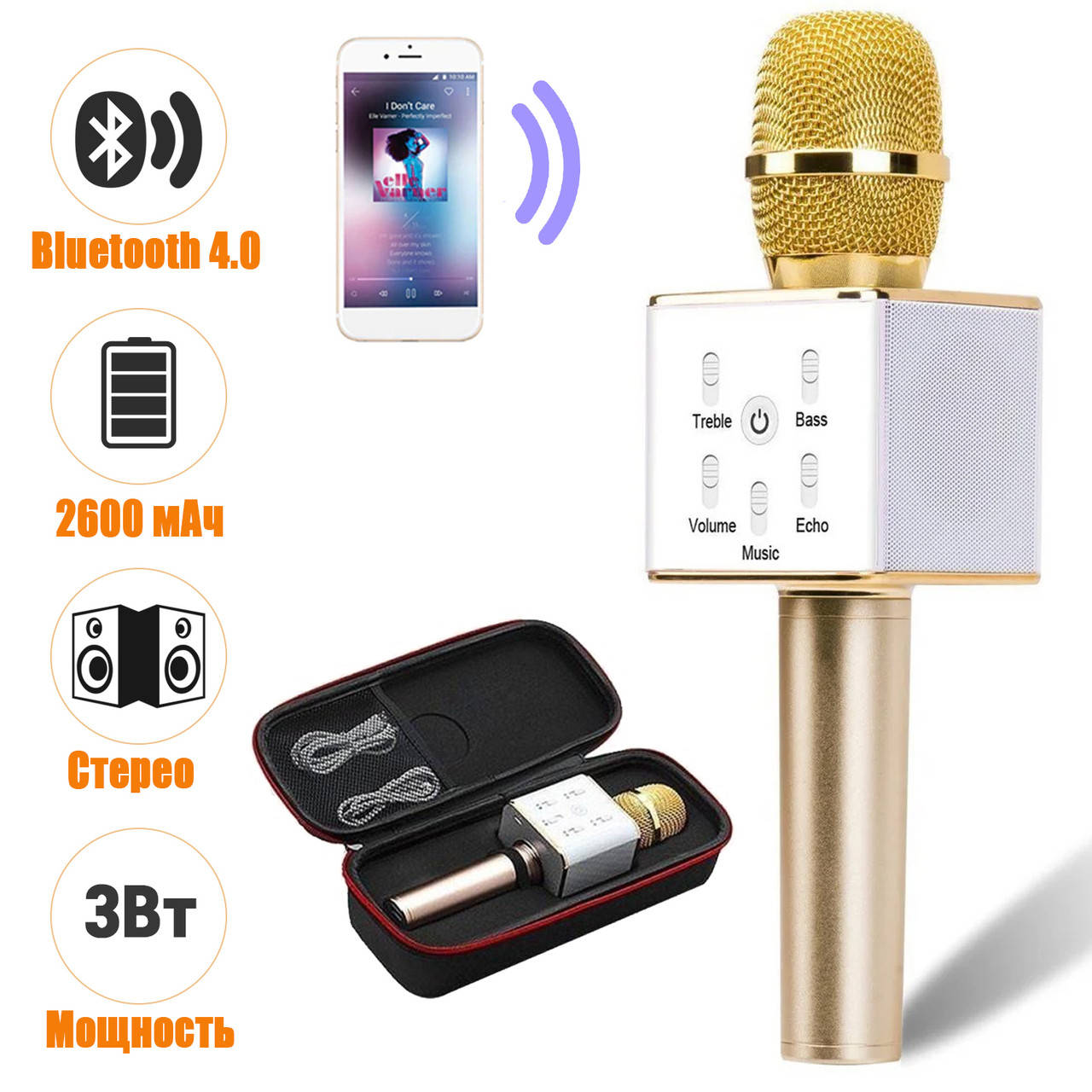 Детский Беспроводной bluetooth микрофон караоке Q7 блютус колонка микрофон с динамиками золотистый FPSH
Детский Беспроводной bluetooth микрофон караоке Q7 блютус колонка микрофон с динамиками золотистый FPSH