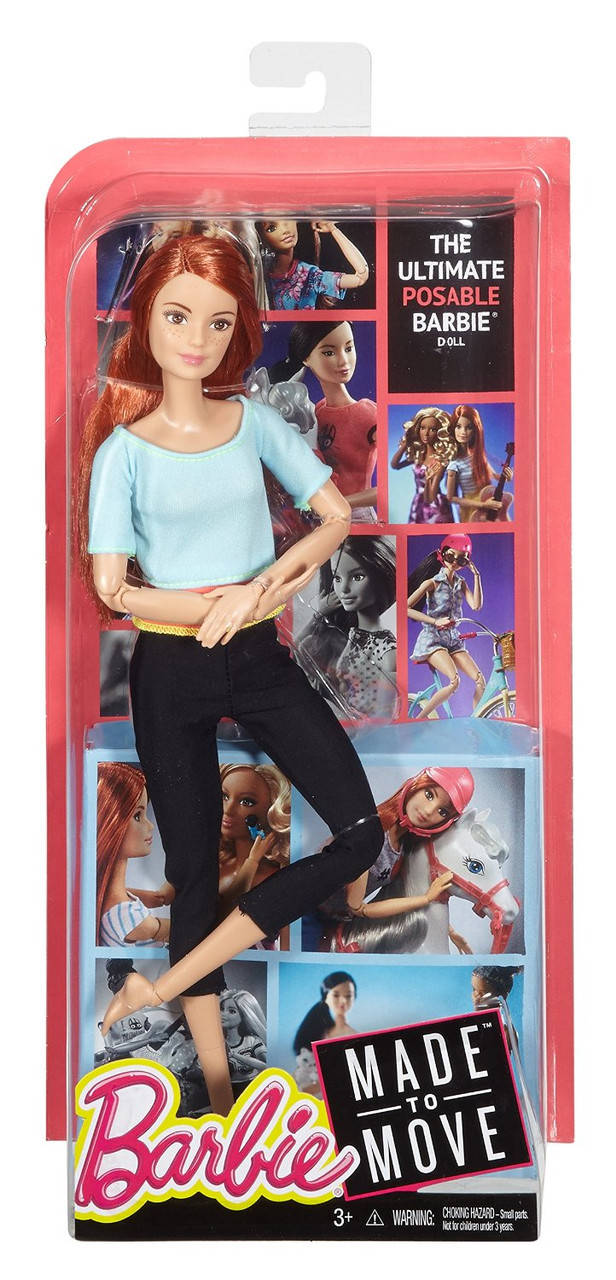 Кукла Барби Фитнес рыжие волосы Barbie Made to Move двигайся как я йог голубой топ рыжая
Кукла Барби Фитнес рыжие волосы Barbie Made to Move двигайся как я йог голубой топ рыжая