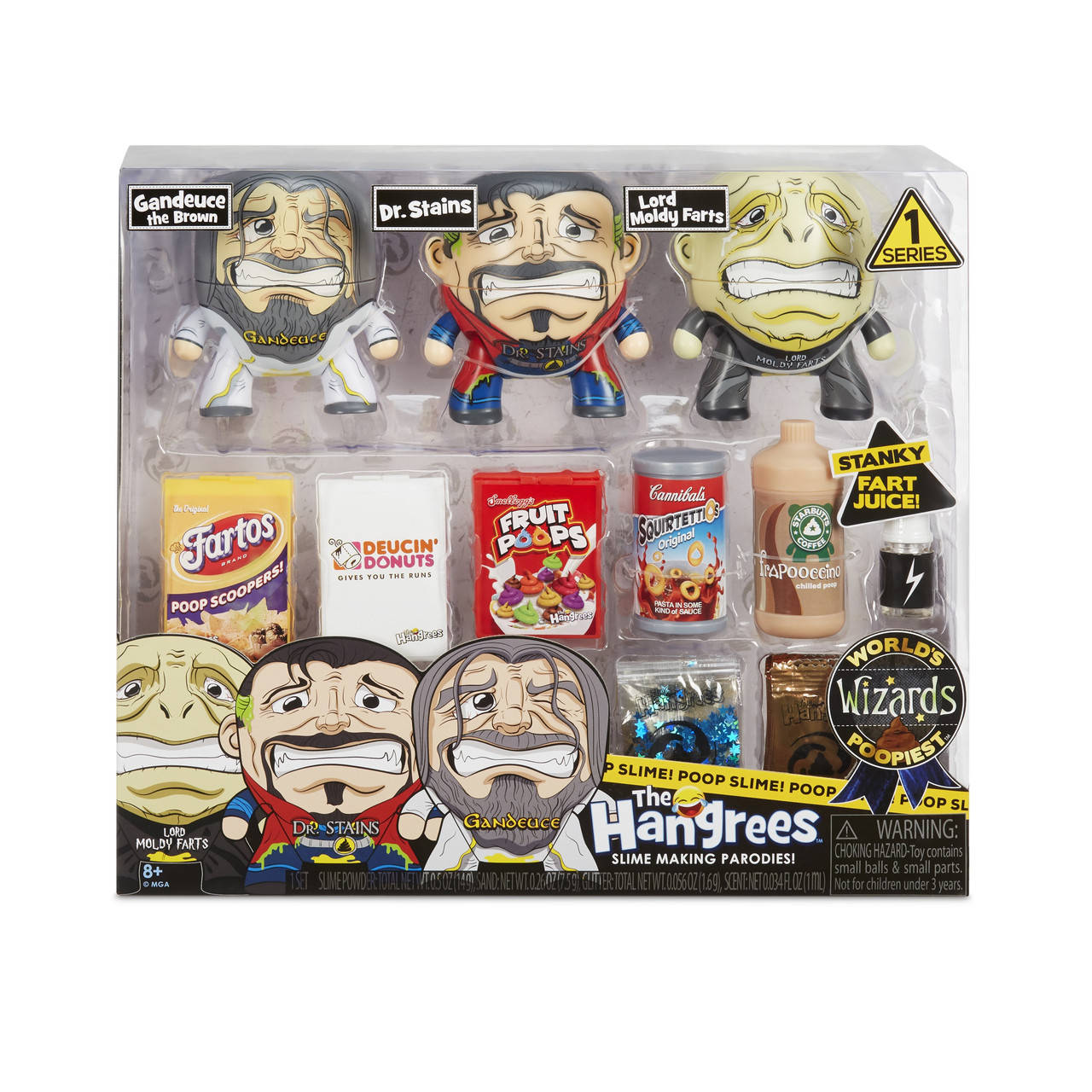The Hangrees игровой набор со слаймом 563082 World's Poopiest Wizards Collectible Parody Figures 3-Pack
The Hangrees игровой набор со слаймом 563082 World's Poopiest Wizards Collectible Parody Figures 3-Pack