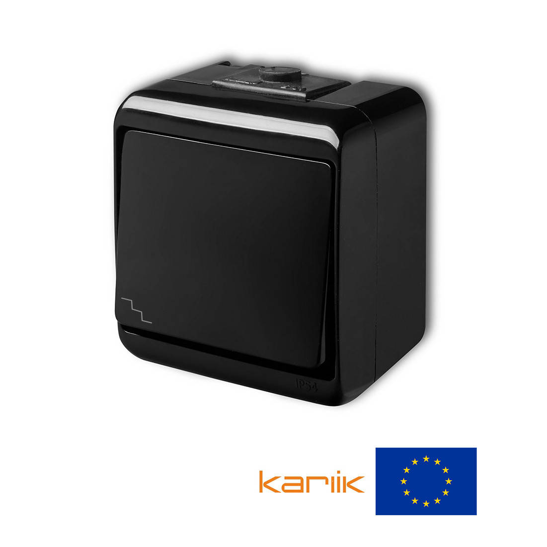 Выключатель 1-клавишный проходной IP54 Karlik JUNIOR 12WHE-3 черный наружный 10А (лестничный влагозащищенный)
Выключатель 1-клавишный проходной IP54 Karlik JUNIOR 12WHE-3 черный наружный 10А (лестничный влагозащищенный)