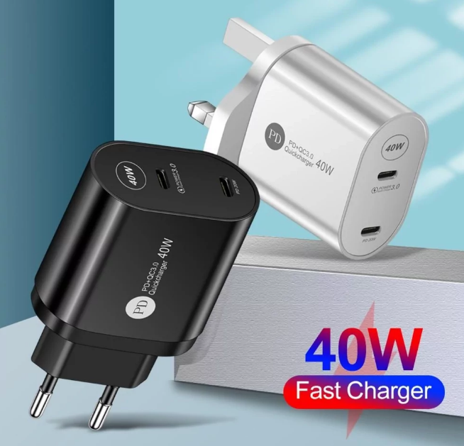 Сетевое зарядное устройство с быстрой зарядкой 2 port 40W PD Type-C SD5W. Зарядка для телефона, Белый
Сетевое зарядное устройство с быстрой зарядкой 2 port 40W PD Type-C SD5W. Зарядка для телефона, Белый