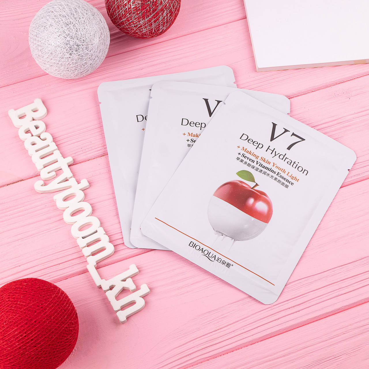Восстанавливающая маска с экстрактом яблока Bioaqua V7 Toning Youth Mask Seven Vitamins Essence (apple)
Восстанавливающая маска с экстрактом яблока Bioaqua V7 Toning Youth Mask Seven Vitamins Essence (apple)